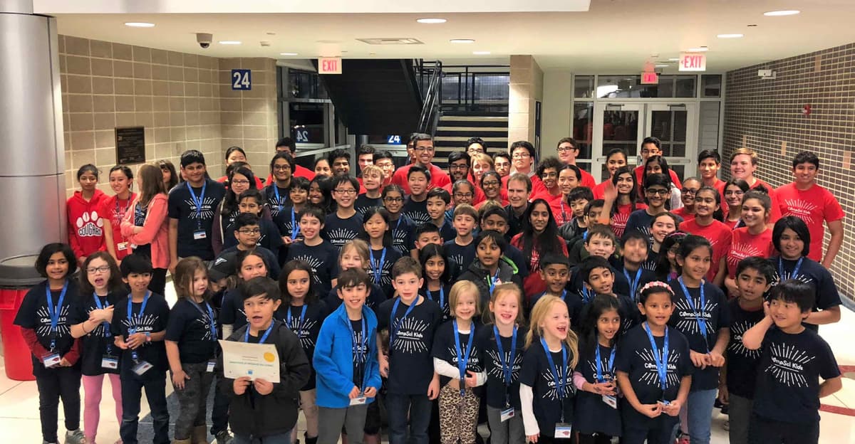 Children learning computer science